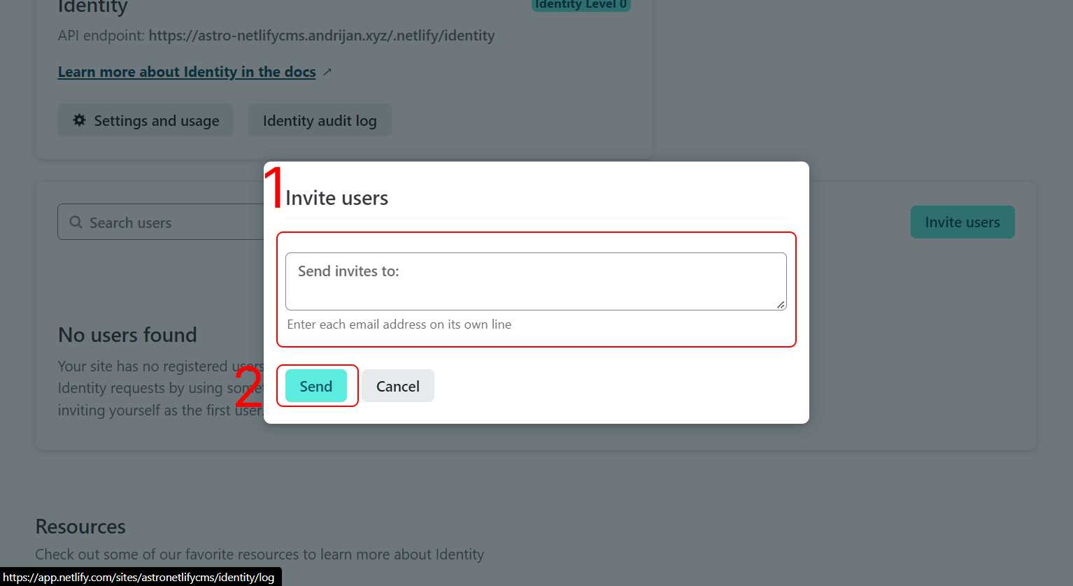 Inviting users to Netlify CMS Part 2